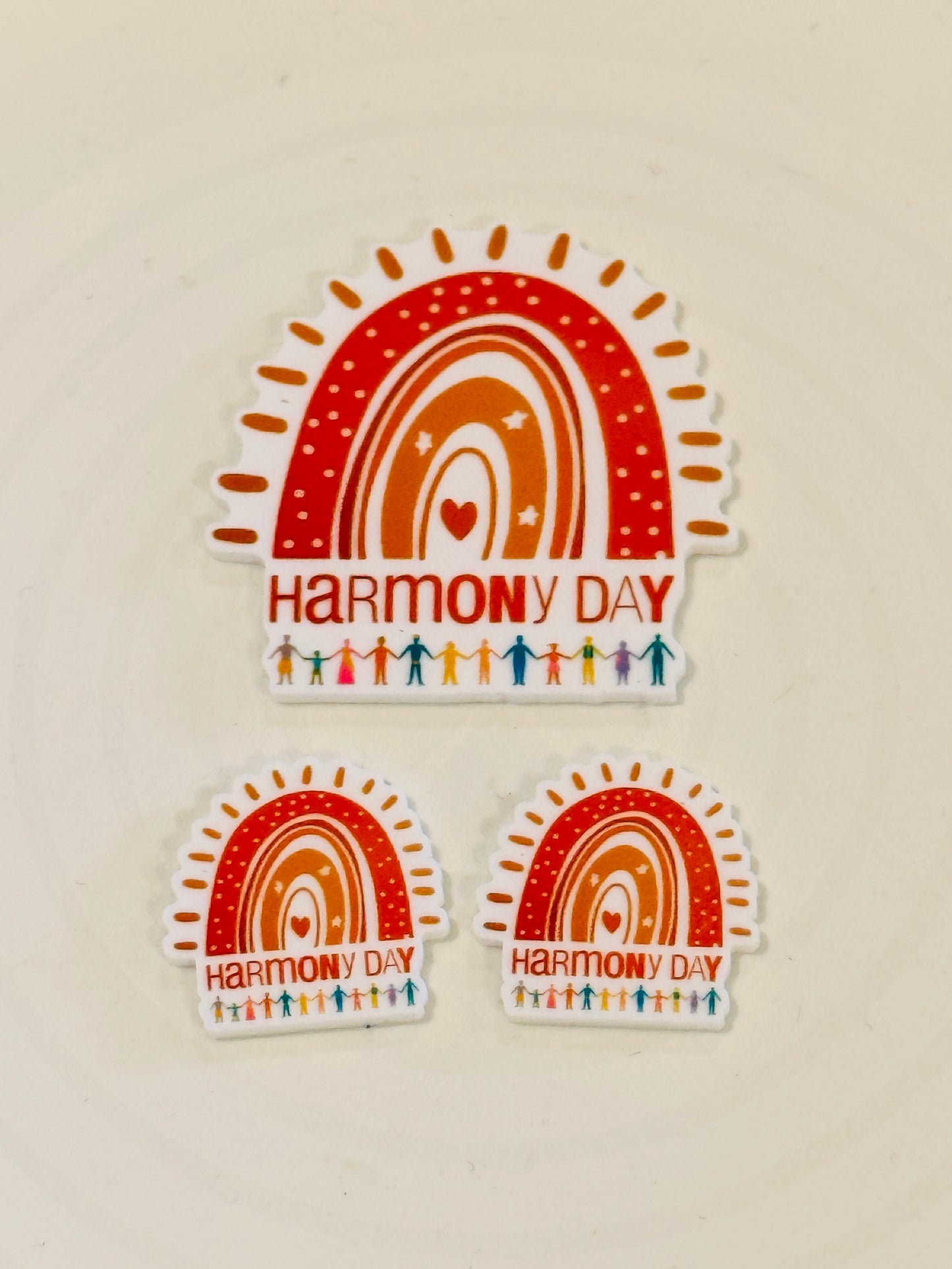 Resin Flatback Planar E1080- Harmony Day (2 Sizes)
