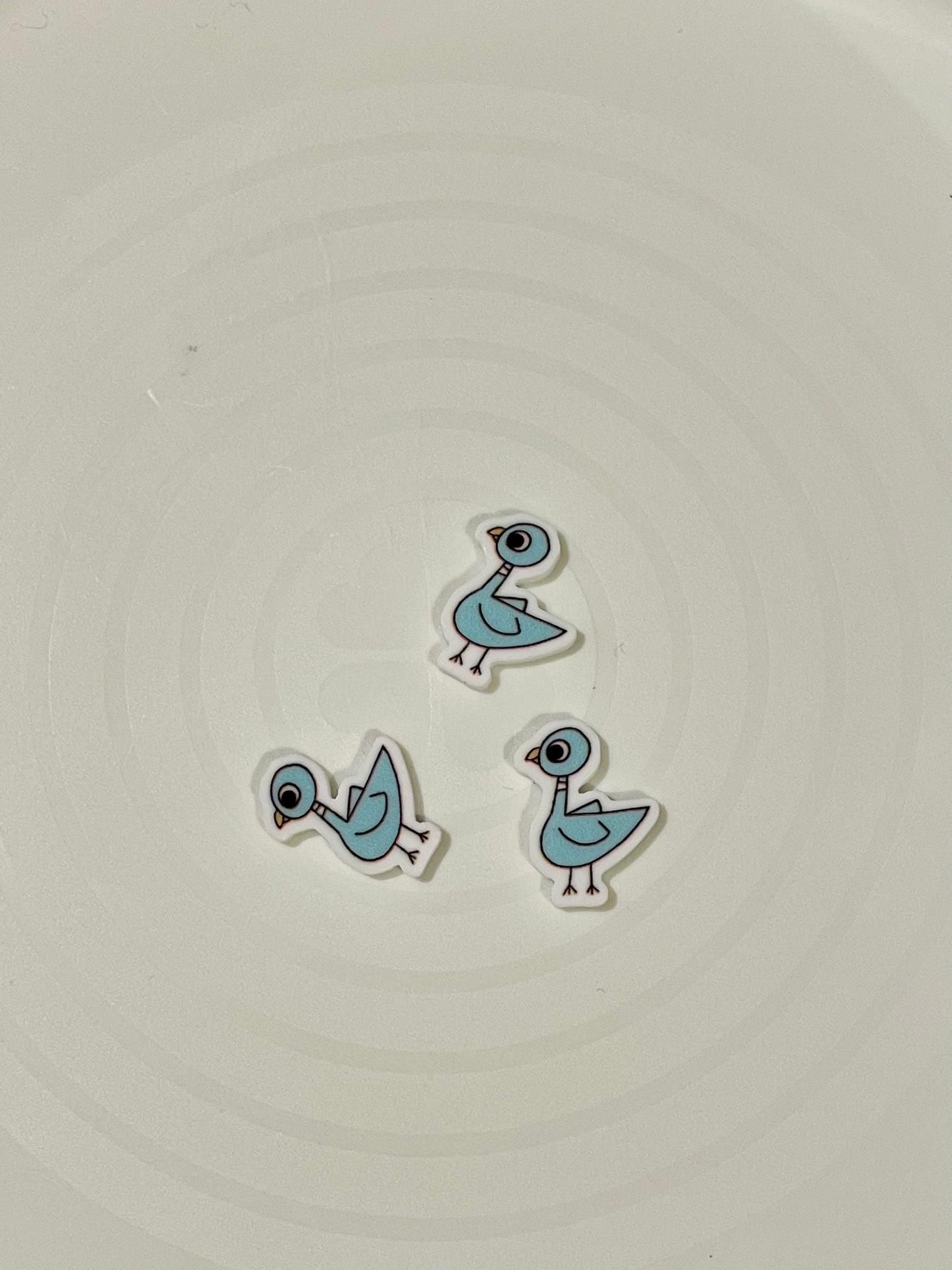 Resins Flatback Planar - E0194 Blue Duck - Right and Left (2 Sizes Available)