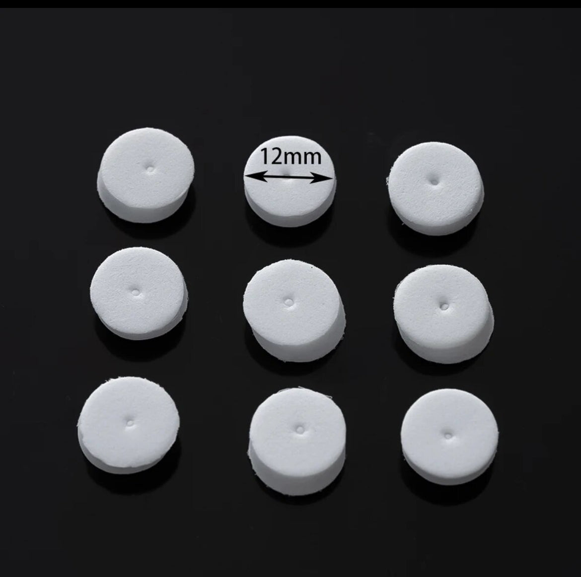 12mm Ear Stud Form Shockproof Protection Pad (50pc/pack)