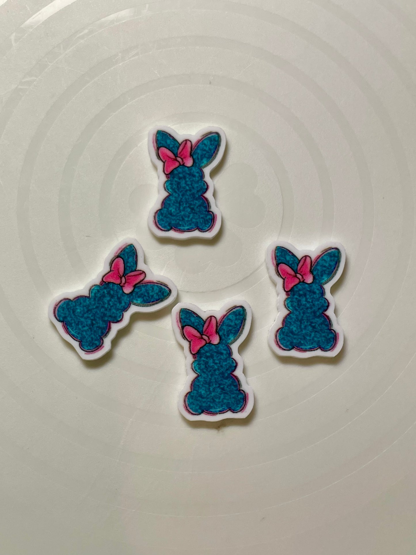 Resin Flatback Planar - Easter Bunny and Egg E0445 (2 Sizes Available)