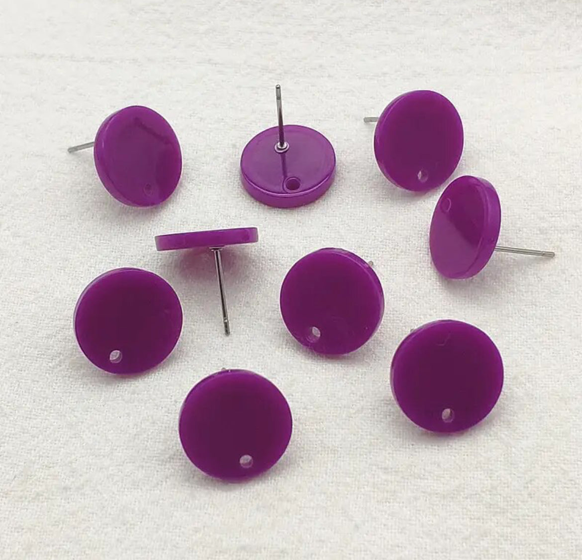 Earring Topper F0368 - NEON Round Acrylic (10ea/pack)