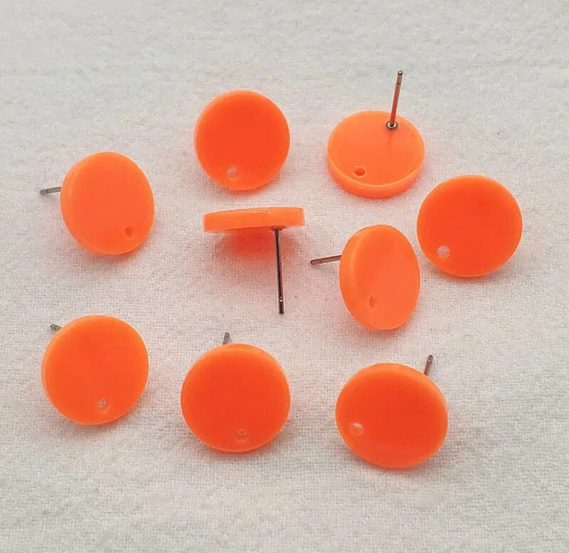 Earring Topper F0368 - NEON Round Acrylic (10ea/pack)