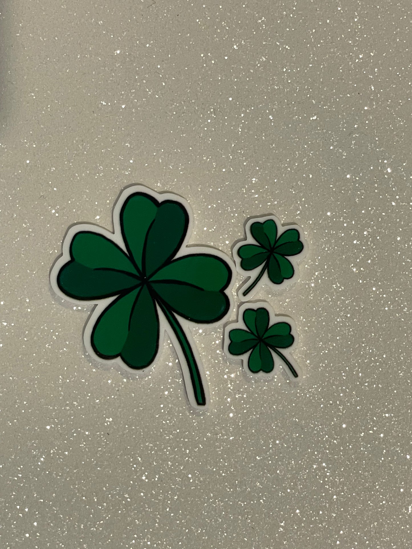 Resin Flatback Planar E0530- Shamrock (Dangle and Stud Size) 2 Profiles Available