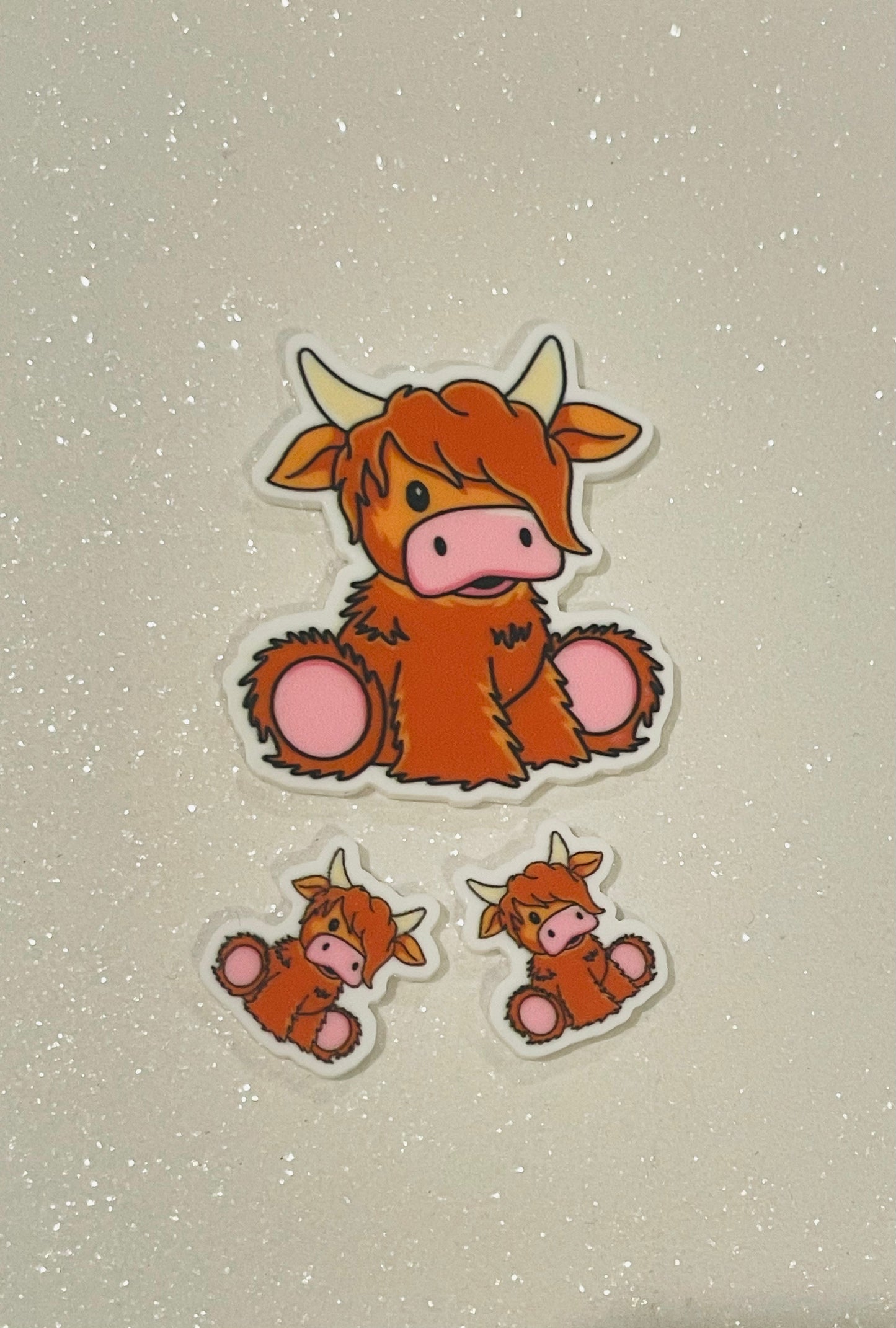 Resin Flatback Planar E0552 - Mountain Cow (2 Sizes)