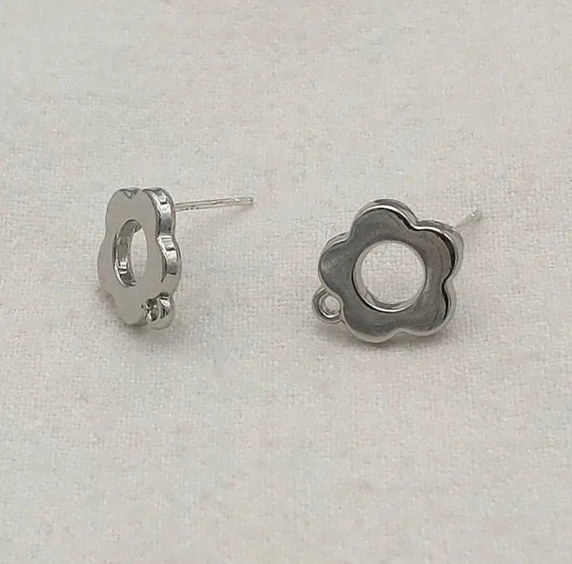 Flower Earring Topper (Zinc Alloy), 20ea/pack