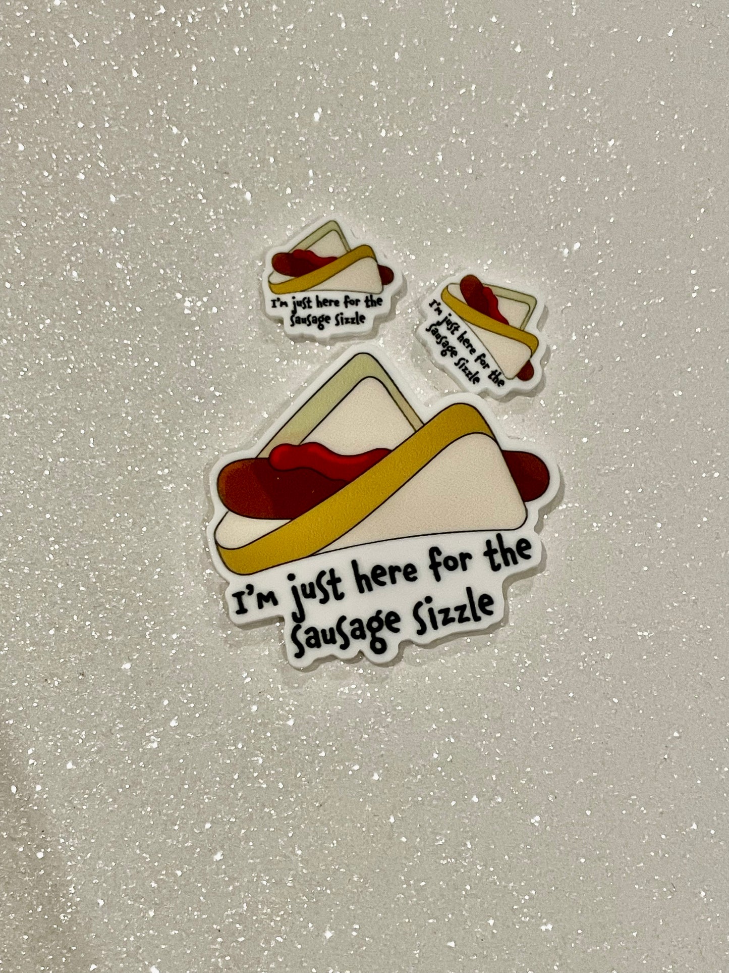Resin Flatback Planar E0685 - Sausage Sizzle (2 Sizes Available)