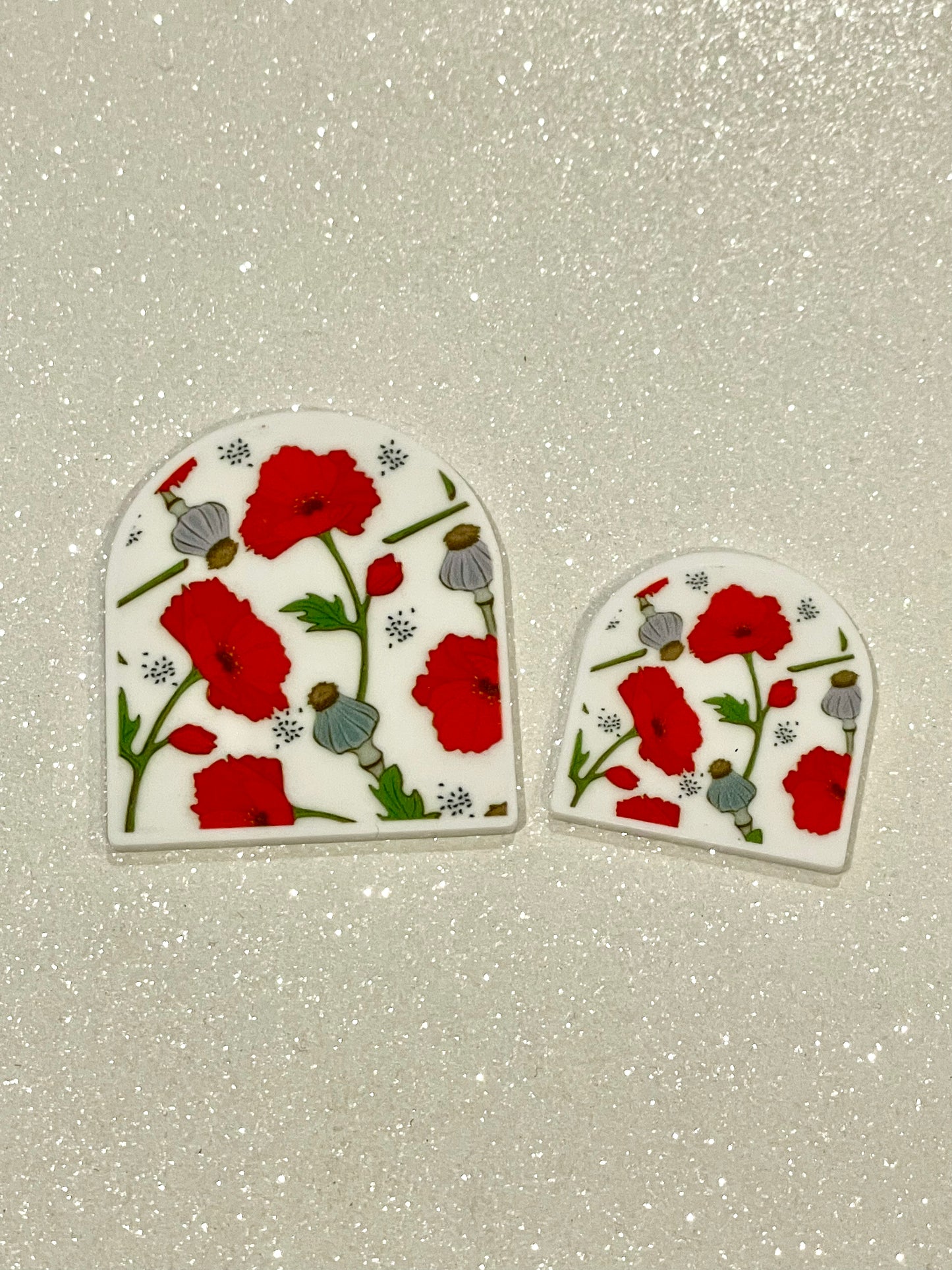 Resins Flatback Planar E0729 - Flowers Arch-Shape (2 Sizes Available)