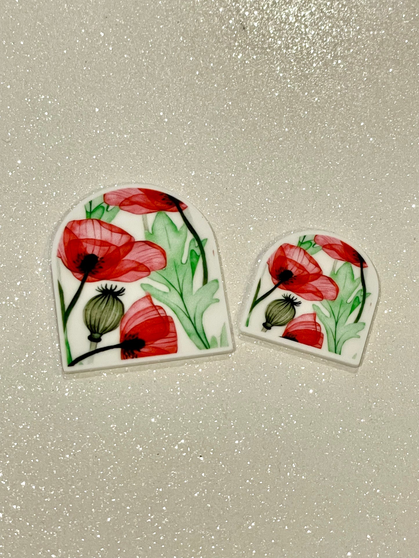 Resins Flatback Planar E0730 - Flowers Arch-Shape (2 Sizes Available)