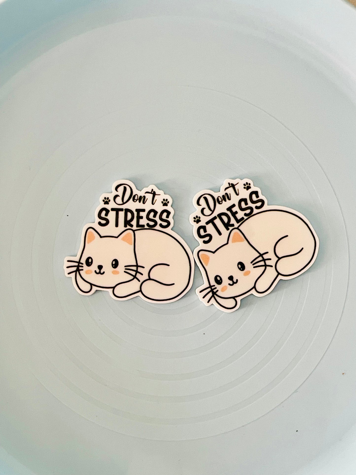 Resin Flatback Planar E0900 - Cat (Don't Stress)