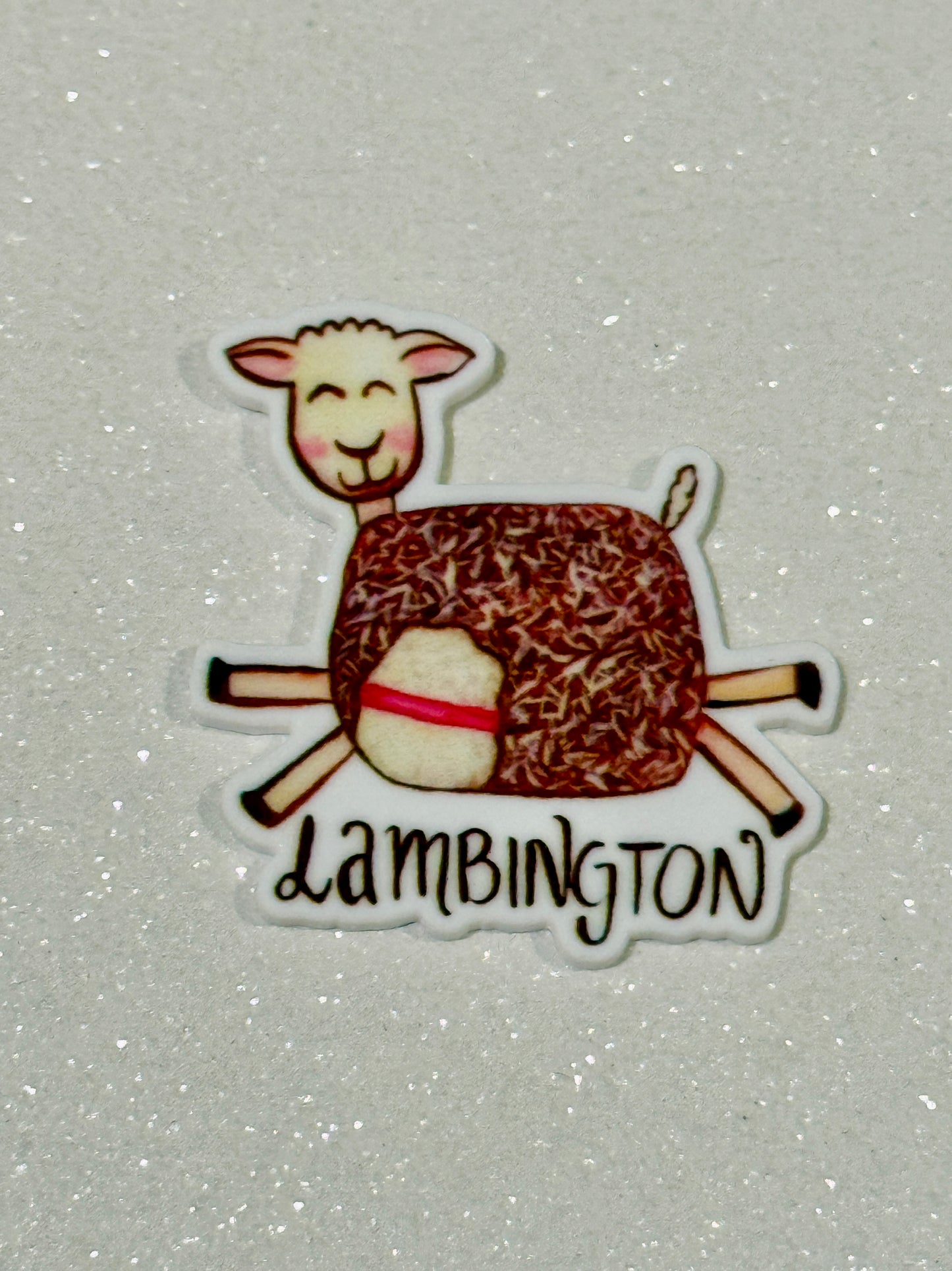 Resin Flatback Planar E1005 - Lamb'ington!