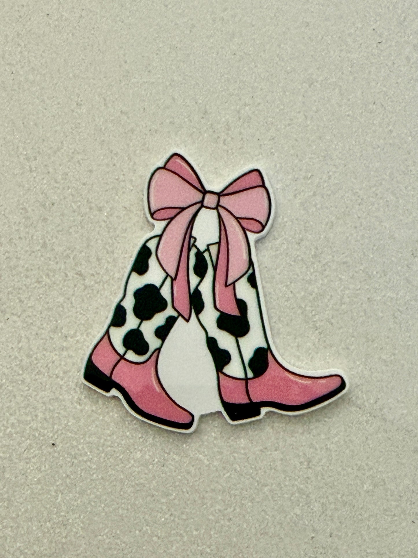 Resin Flatback Planar E1037 - Pink Boots