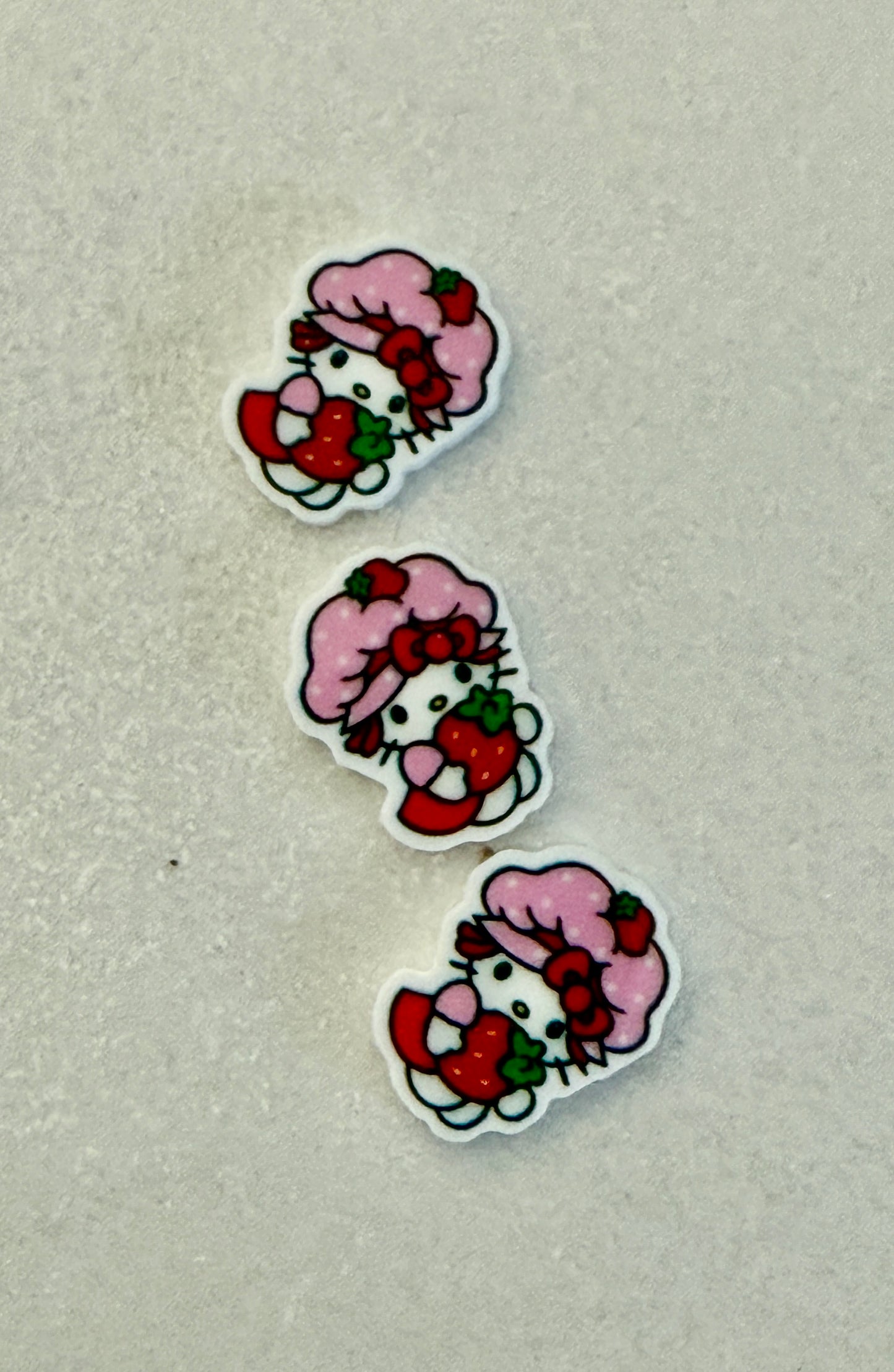 Resin Flatback Planar E1042 - Strawberry (Stud Size)