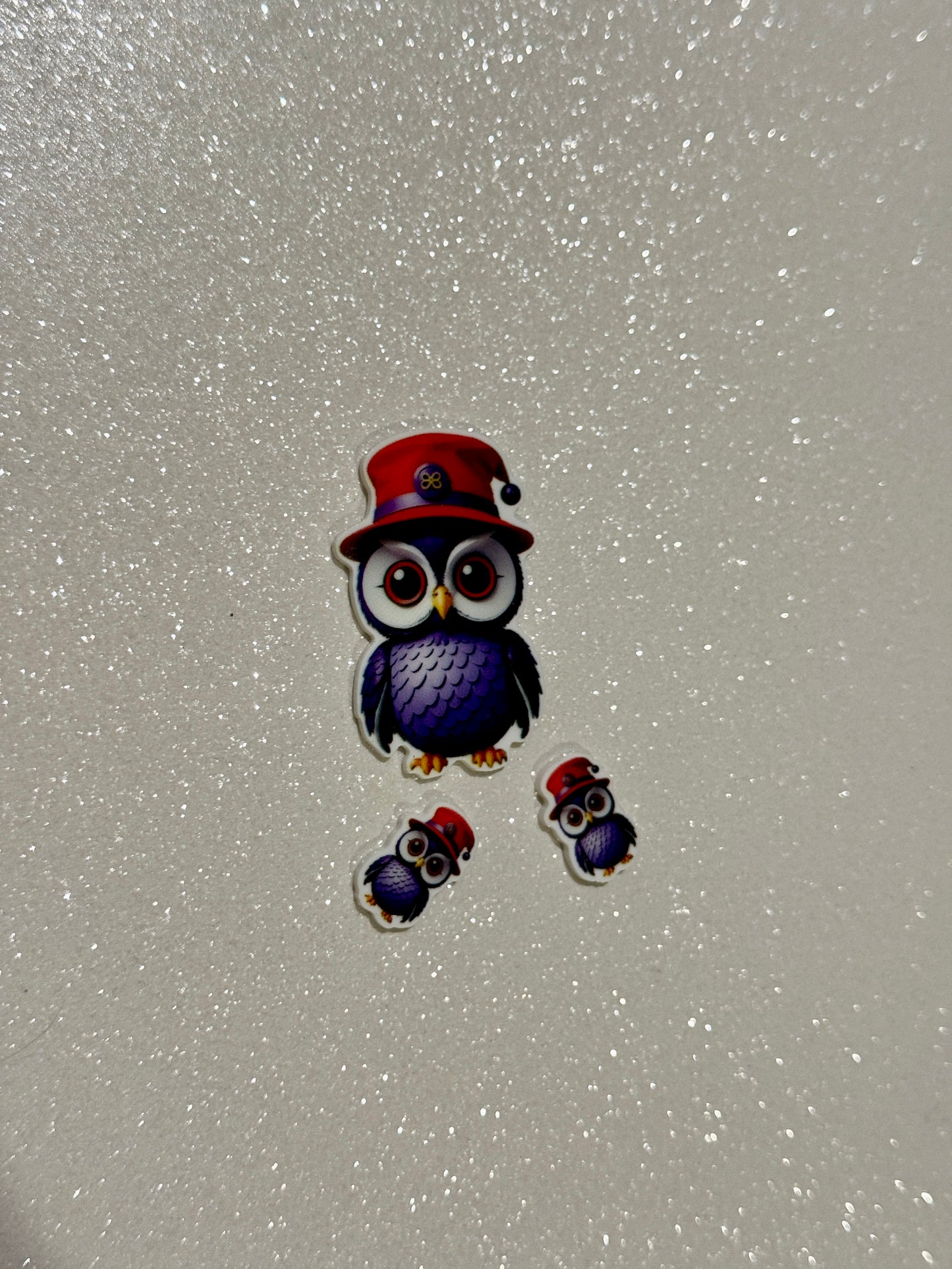 Resin Flatback Planar E1054 - Owl (2 Sizes Available)
