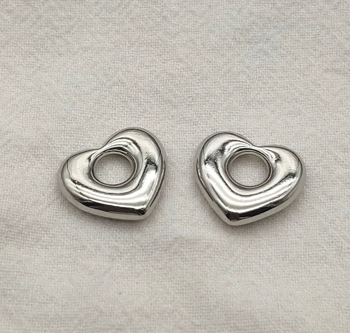 Zink Alloy Heart Shape Charm / Pendant