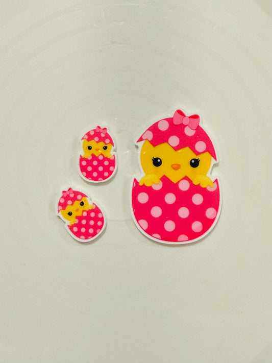 Resin Flatback Planar - Easter Bunny and Egg  E0444 (2 Sizes Available)