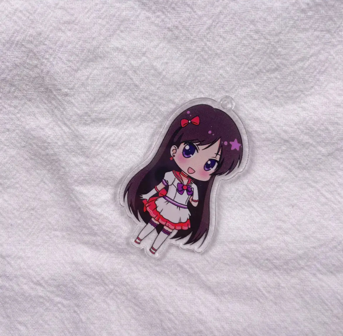 Kawaii Acrylic Beauty Girl Collection Charm - with Hole