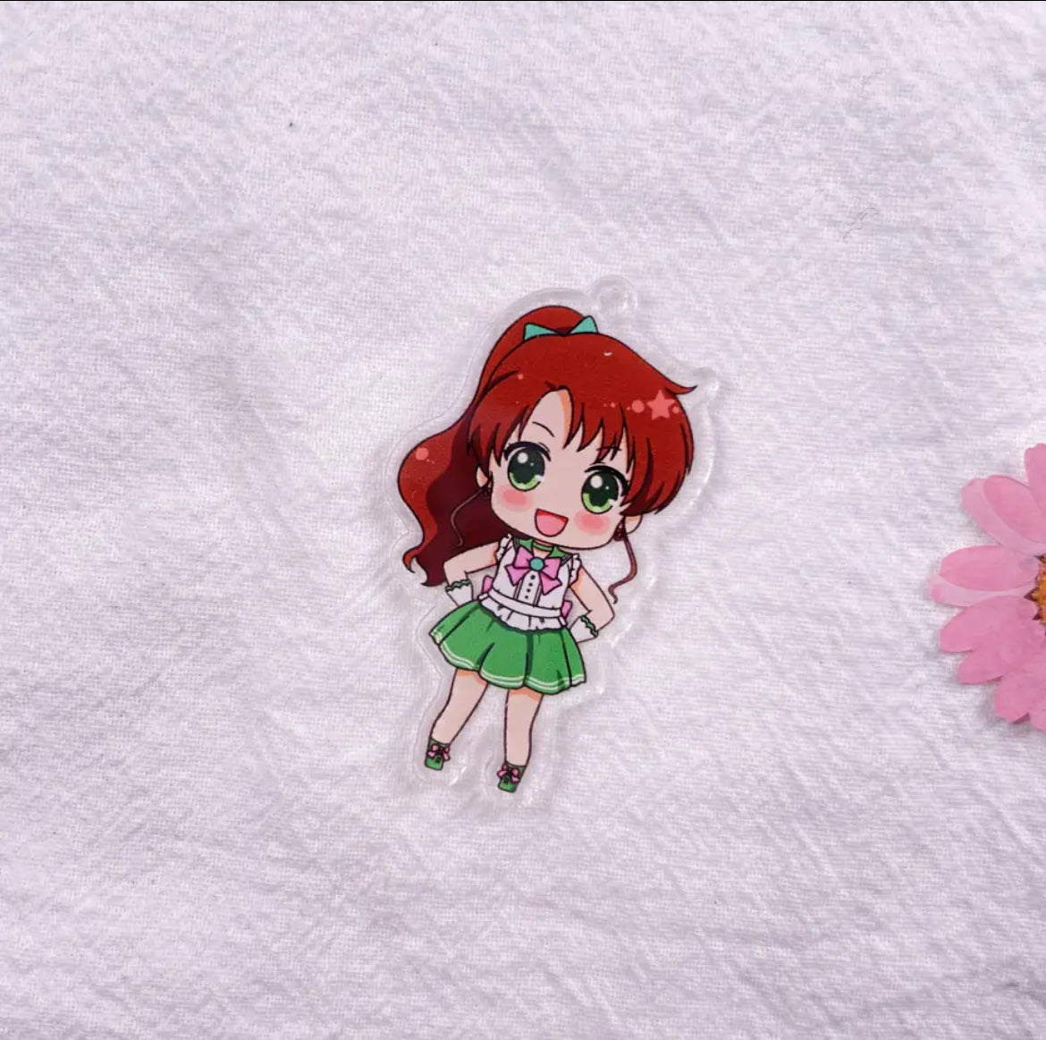 Kawaii Acrylic Beauty Girl Collection Charm - with Hole