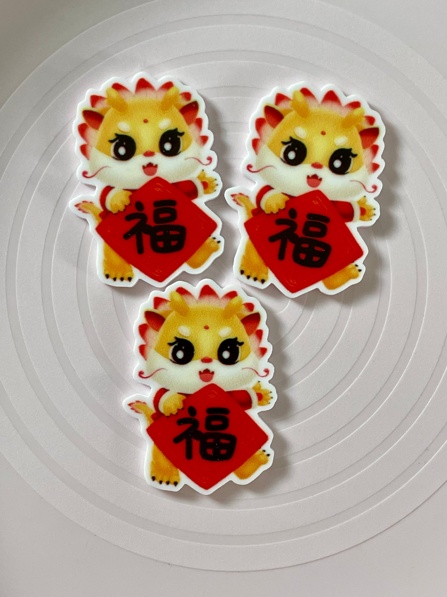 Resin Flatback Planar - Lunar New Year (Dragon Year Prosperity)