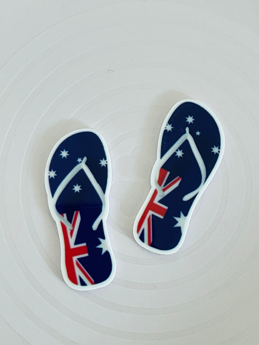 Resin Flatback Planar - Australia Series - Thongs (1 Pair)