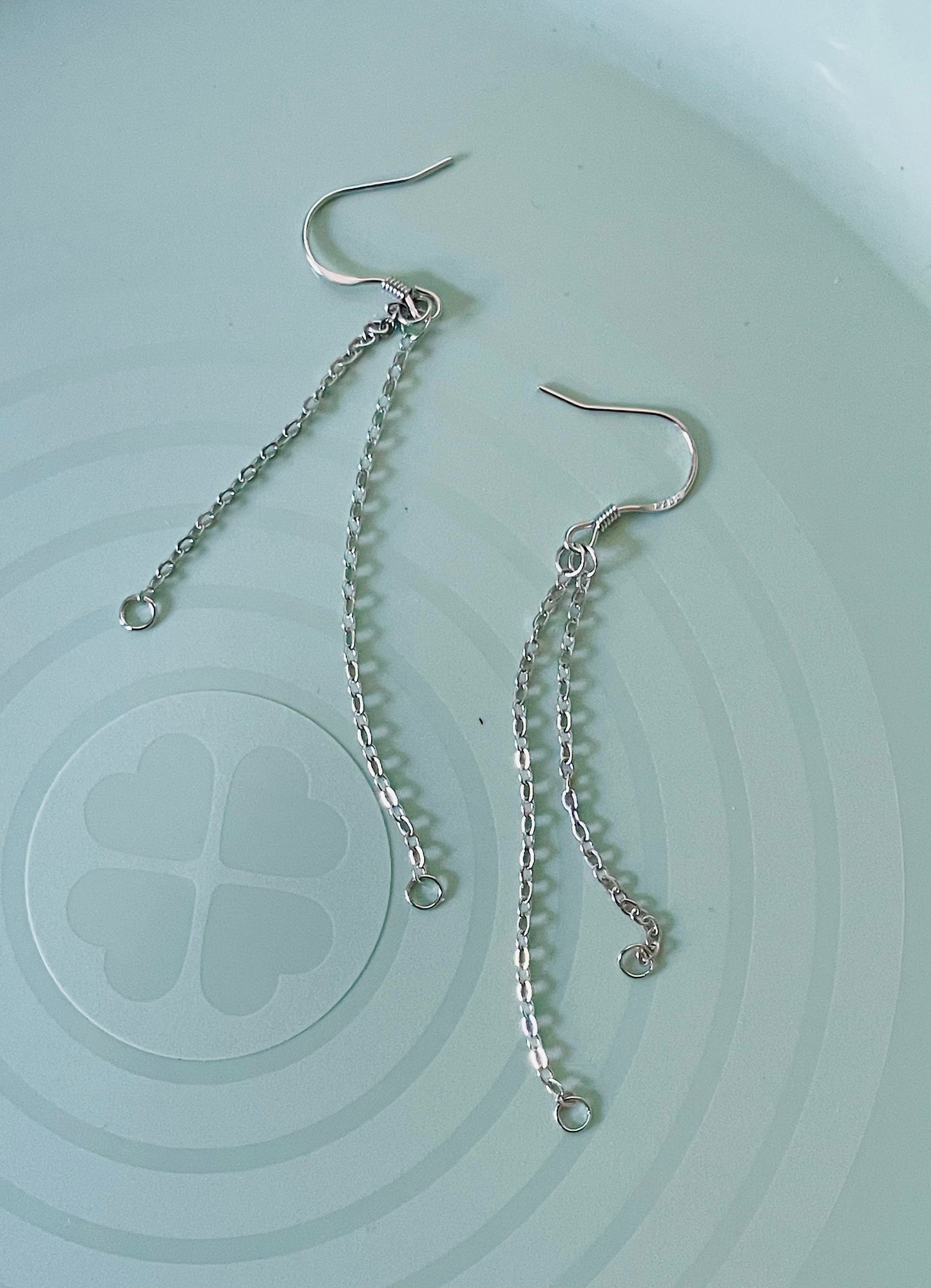 Earring Findings - 925 Sterling Silver Earring Hooks Dangle Tassel Connector (1 pair)