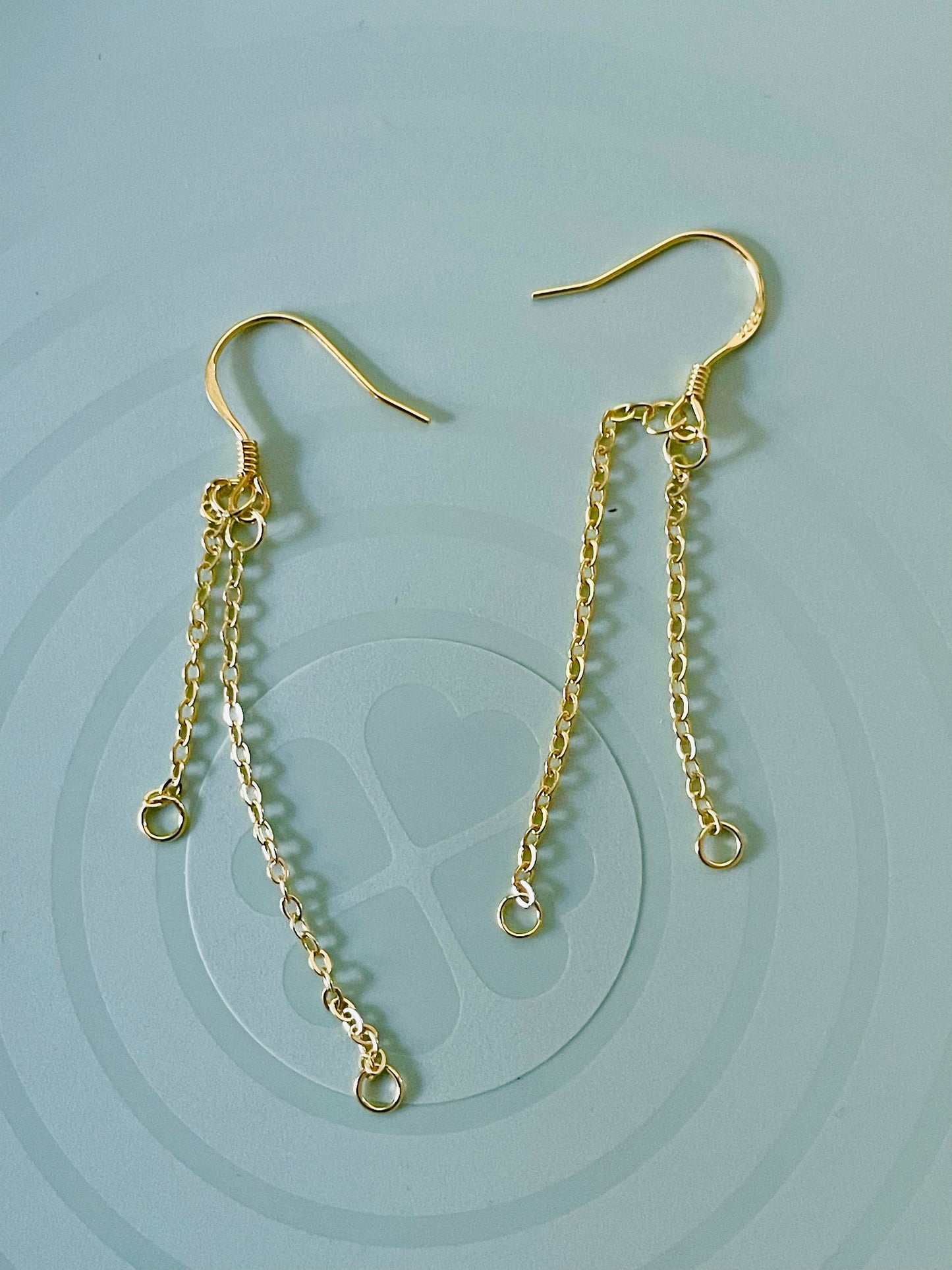 Earring Findings - 925 Sterling Silver Earring Hooks Dangle Tassel Connector (1 pair)