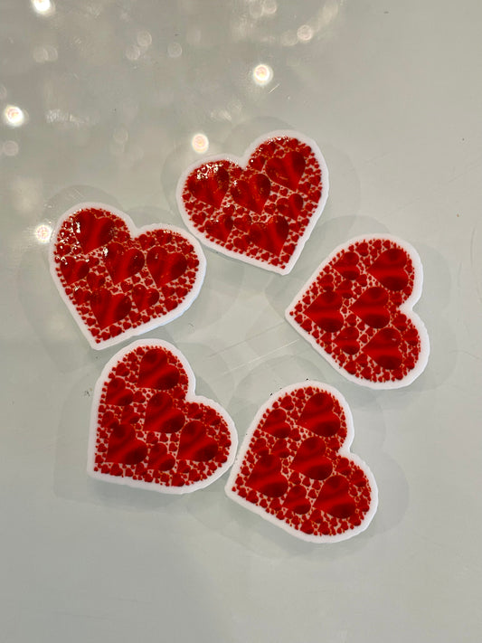 Resin Flatback Planar E0389 - Valentine's Day Series Stud Size