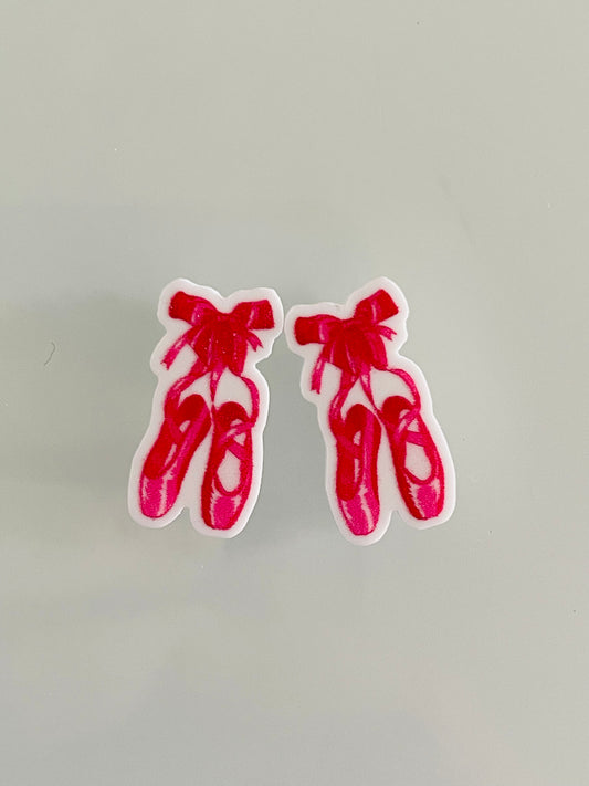 Resin Flatback Planar E0397 - Ballet Shoes Stud Size