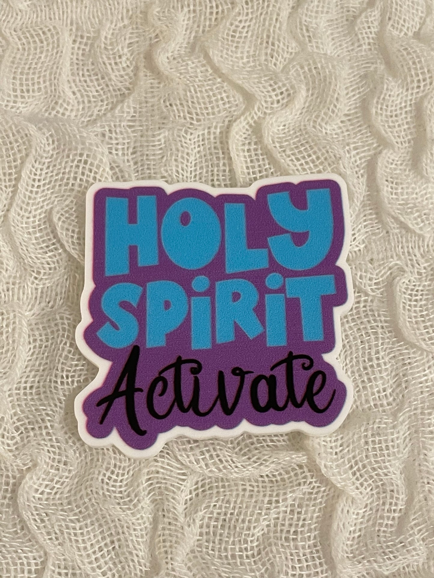 Resin Flatback Planar E0409 - "Holy Spirit Activate"