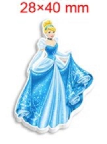 Resin Flatback Planar E0461 - Cinderella and Princesses 40mm