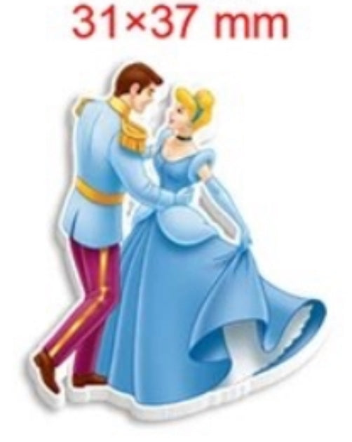 Resin Flatback Planar E0466- Cinderella and Princesses 40mm