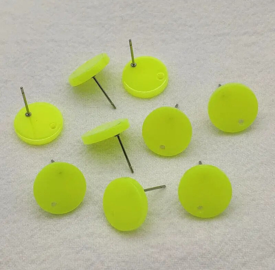 Earring Topper F0368 - NEON Round Acrylic  (10ea/pack)