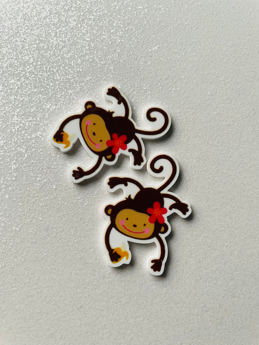 Resin Flatback Planar E0490 - Monkey Monkey Monkey Series