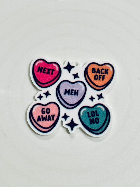 Resin Flatback Planar E0499 - Next-Meh-GoAway-BackOff-LOLNo