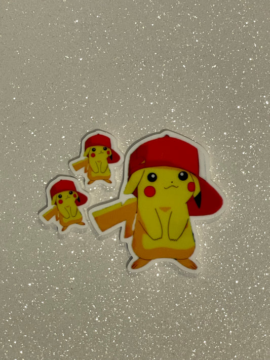 Resin Flatback Planar E0539 - Pokemon Pikachu (2 Sizes)