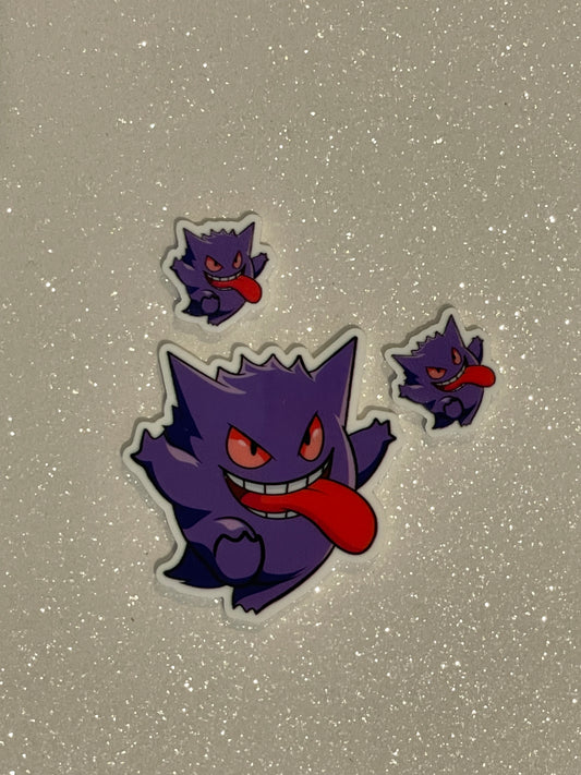 Resin Flatback Planar E0538 - Pokemon Gengar (2 Sizes Available)