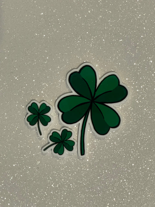 Resin Flatback Planar E0530- Shamrock (Dangle and Stud Size) 2 Profiles Available