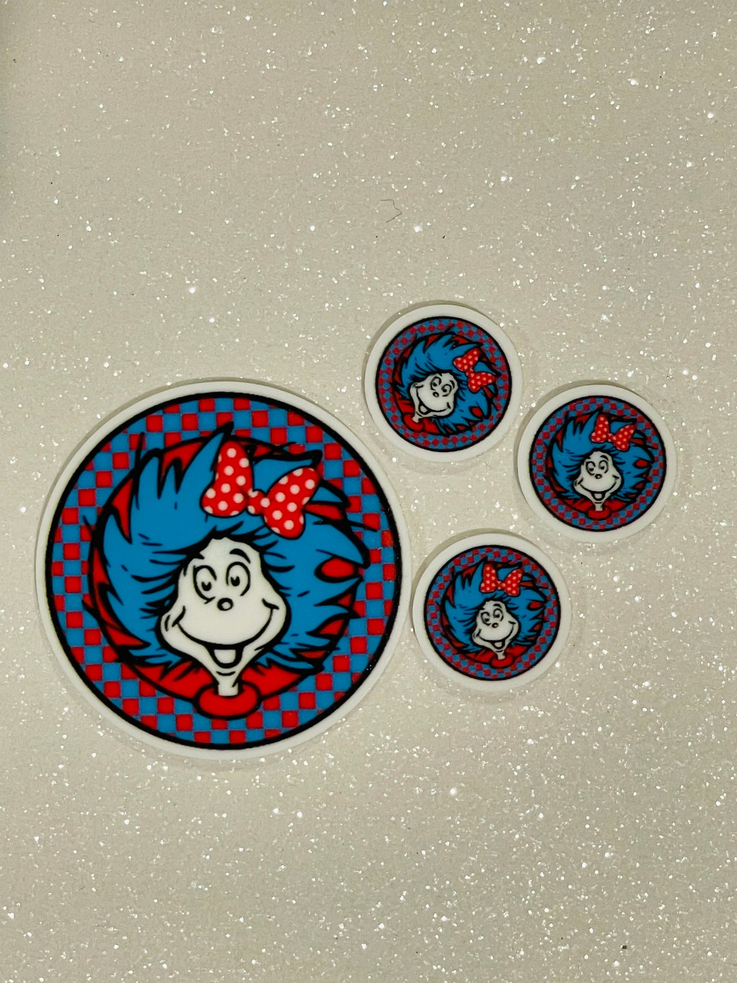 Resin Flatback Planar E0517 - Dr. Seuss (2 sizes Available)