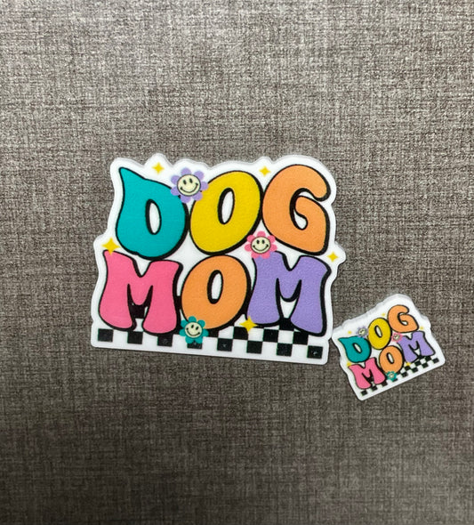 Resin Flatback Planar E0521 - DOG MOM (2 sizes)