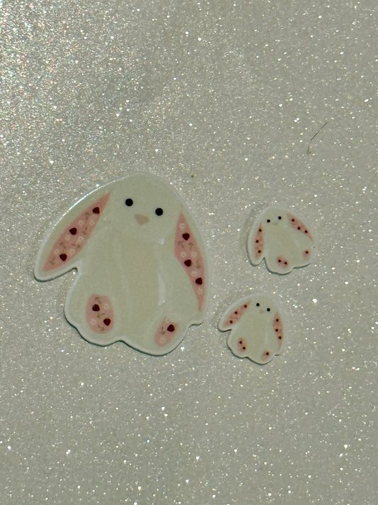 Resin Flatback Planar E1086- Bunny (2 Sizes)
