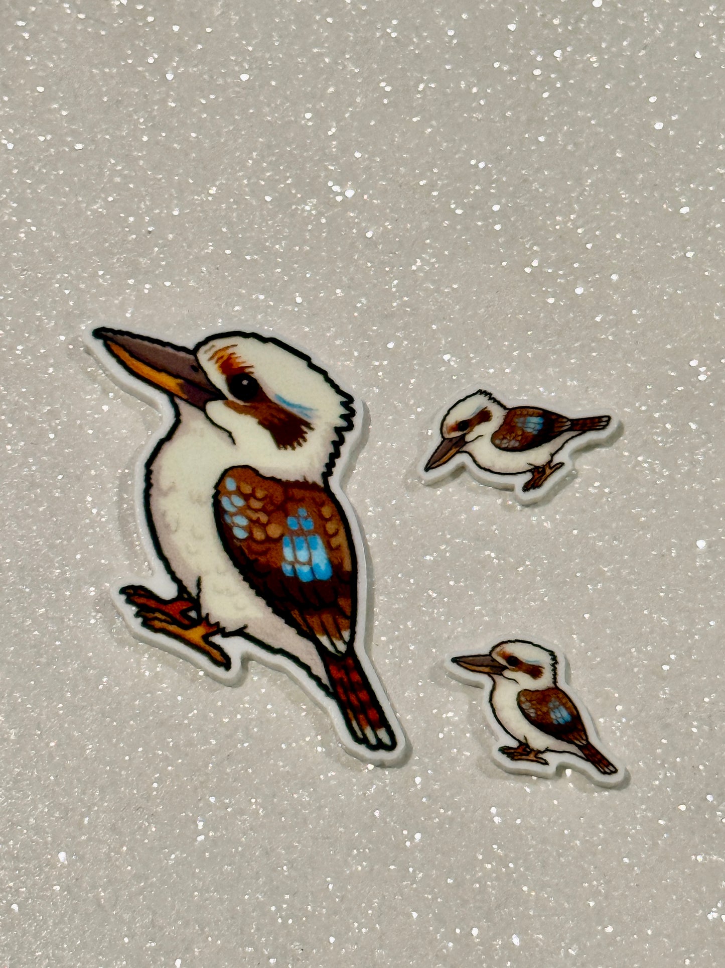 Resin Flatback Planar E1089 - Birds (Avian) Collections - Kookaburra (2 Sizes Available)