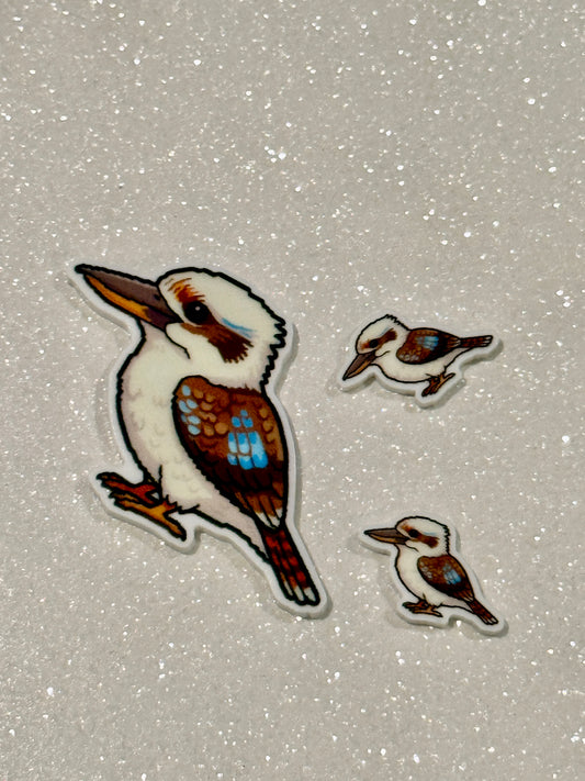 Resin Flatback Planar E1089 - Birds (Avian) Collections - Kookaburra (2 Sizes Available)
