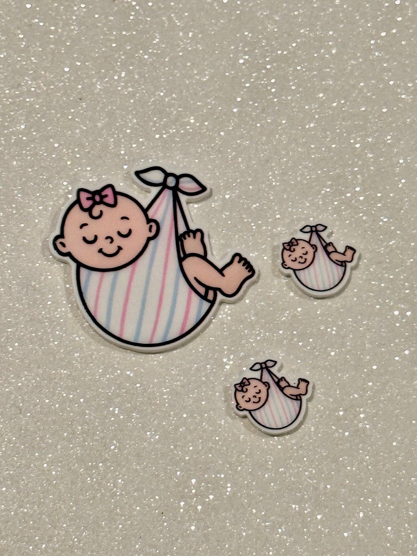 Resin Flatback Planar E1092- Baby (2 Sizes)