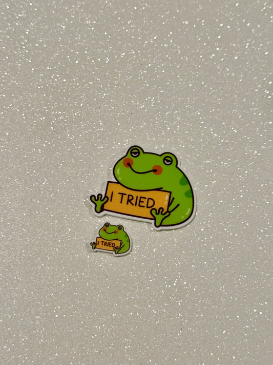 Resin Flatback Planar E1096- Frog (2 Sizes)