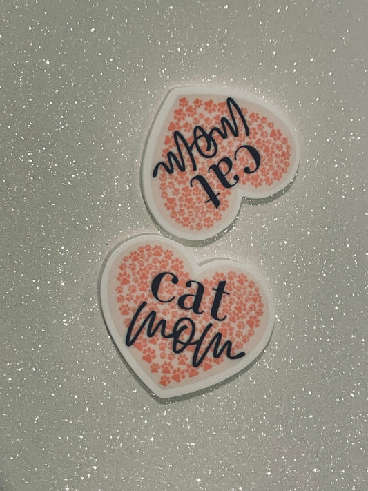 Resin Flatback Planar E0548 - Cat Mom