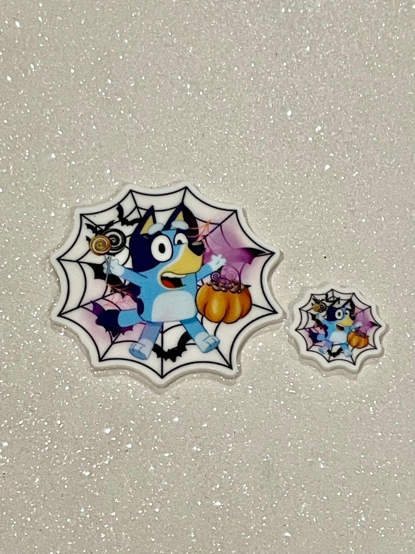 Resin Flatback Planar E0719 - Bluey Halloween Collection (2 Sizes Available)