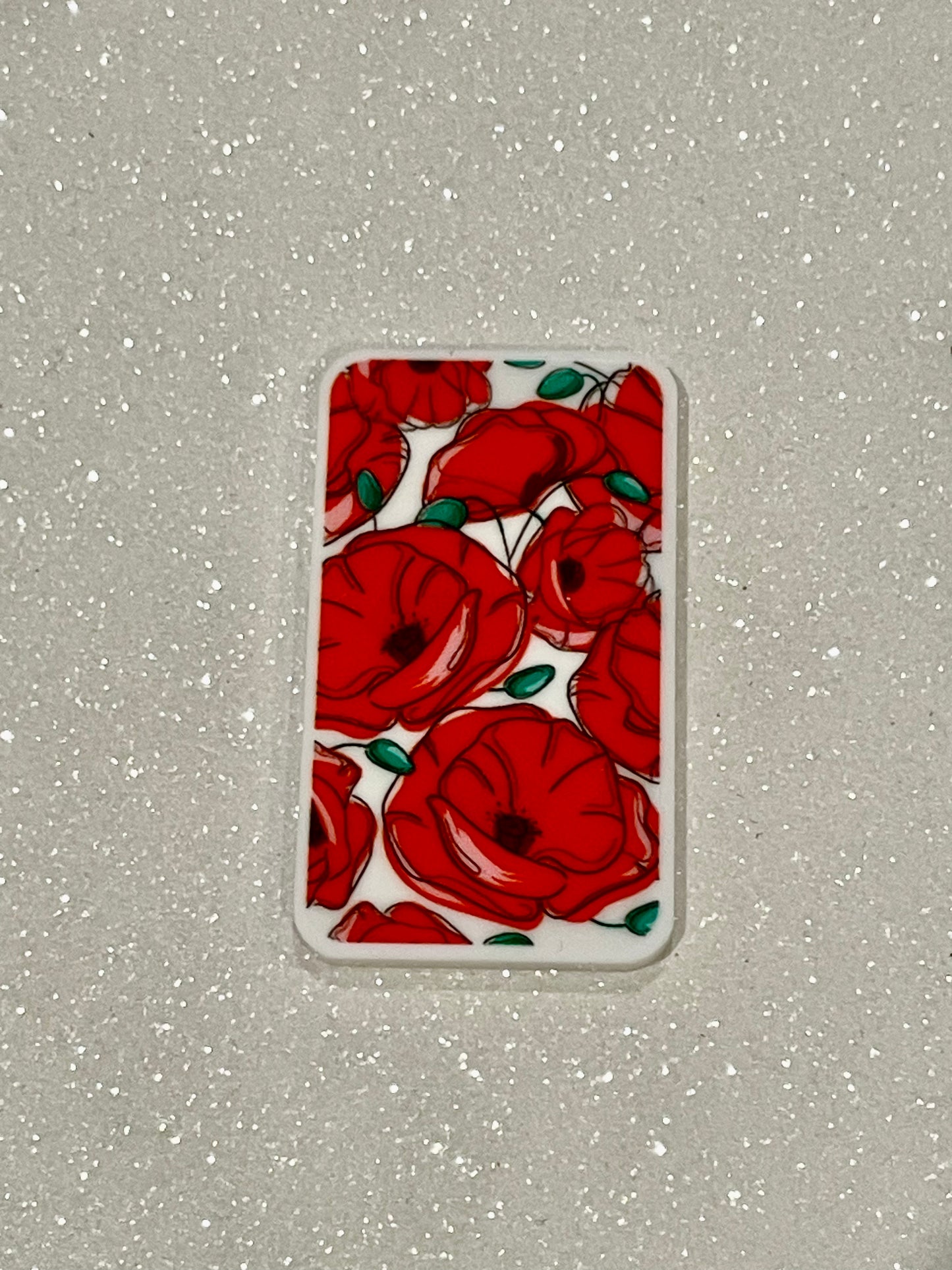 Resin Flatback Planar E0724- Flowers Rectangular-Shape