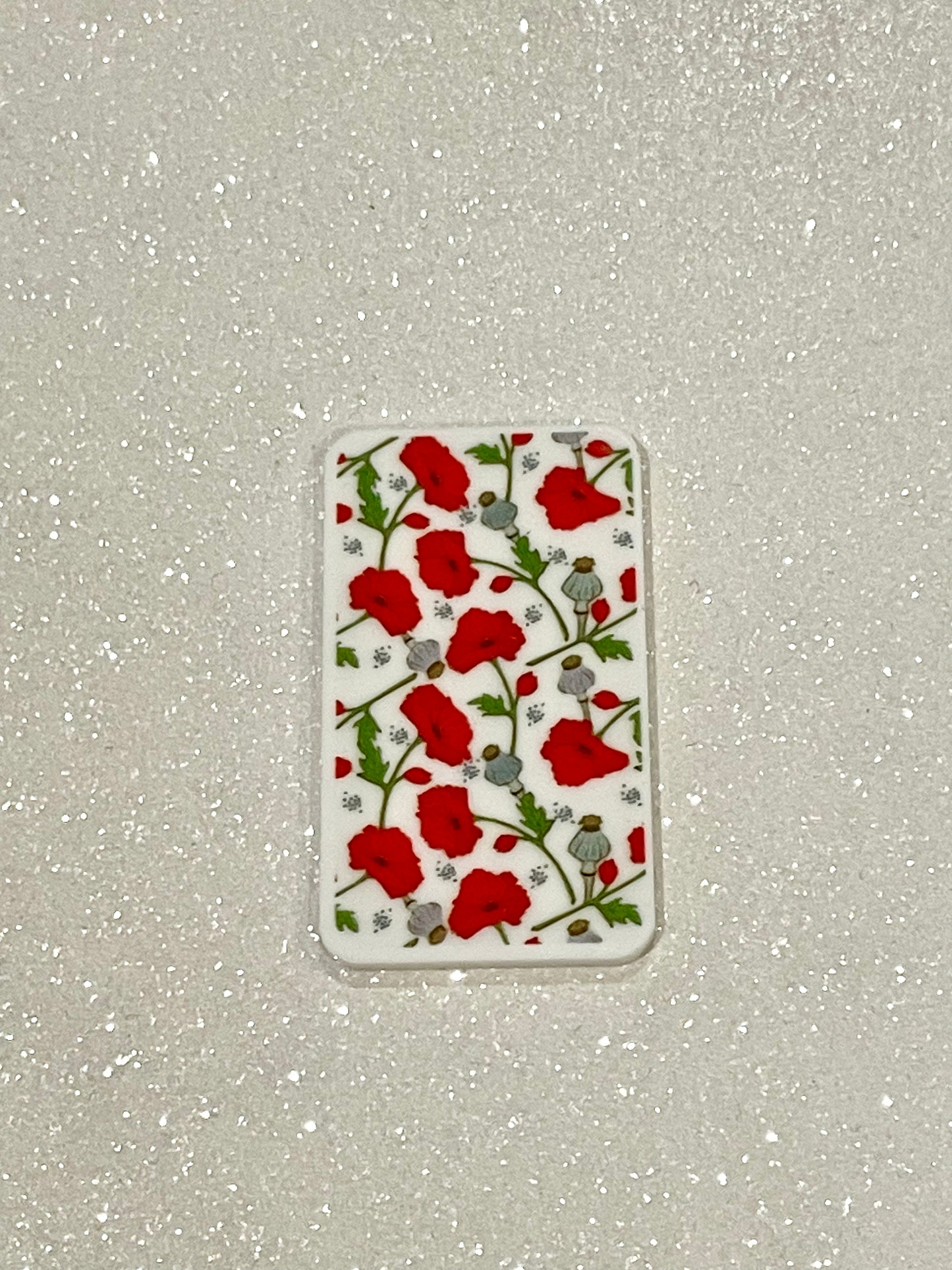 Resin Flatback Planar E0725- Flowers Rectangular-Shape