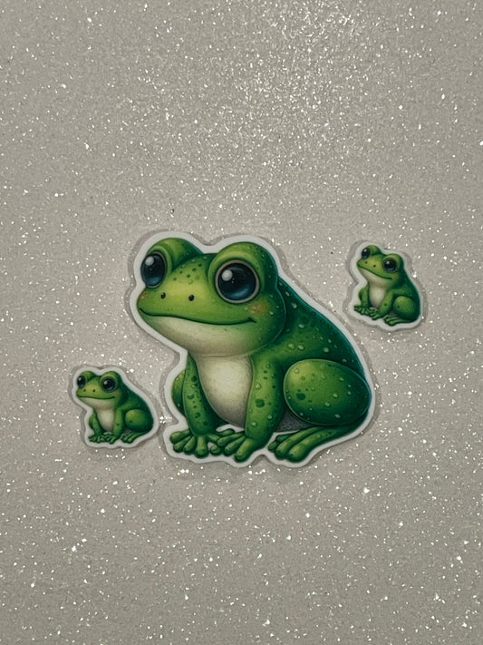 Resin Flatback Planar  E0876 - Frog  (2 Sizes)