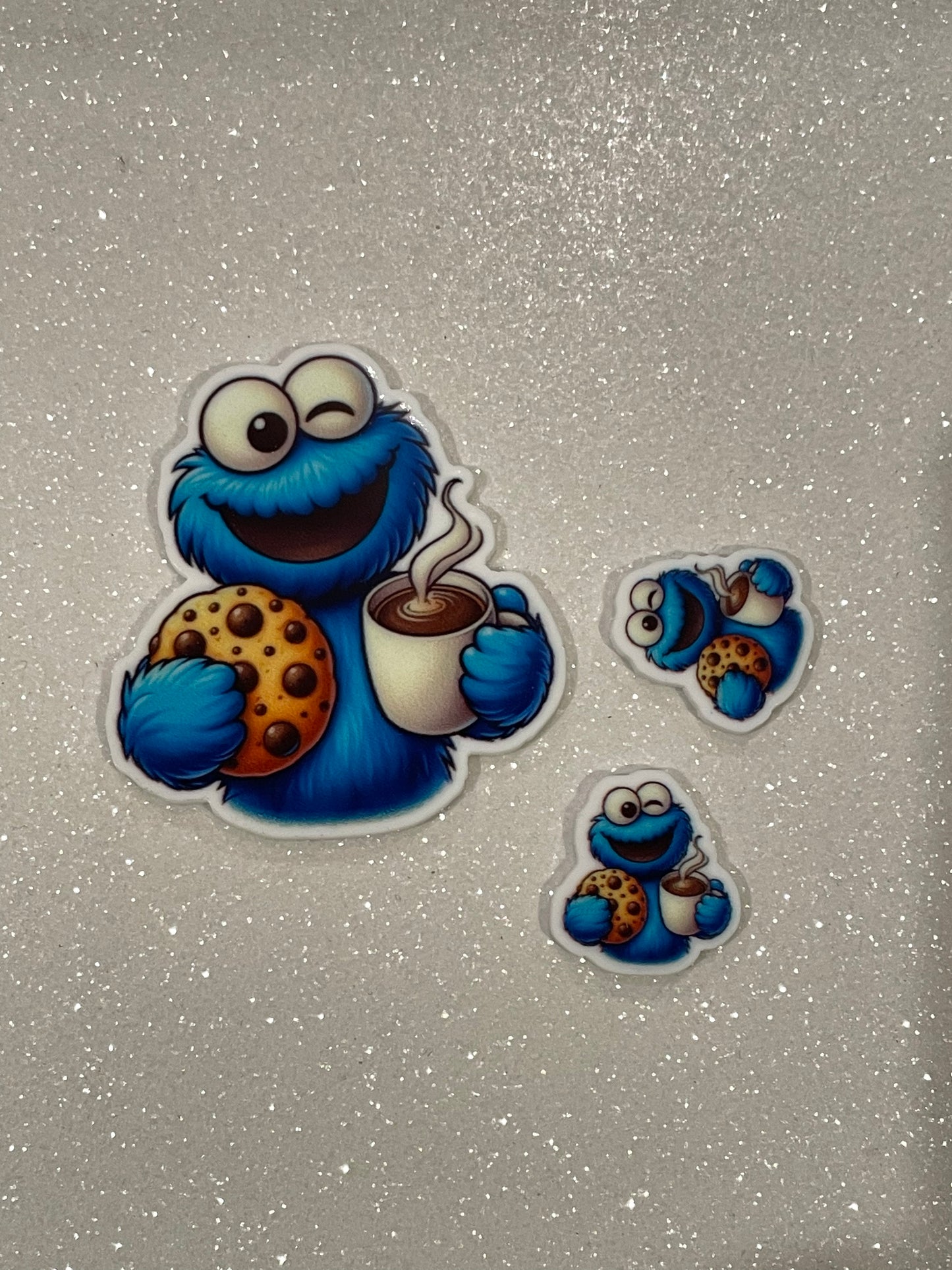 Resins Flatback Planar E0883 -  Sesame Street - Monster Cookie (2 Sizes Available)