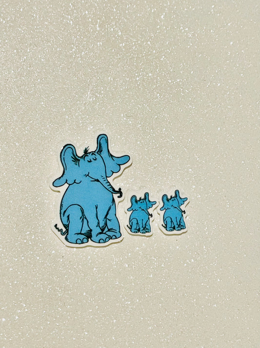 Resin Flatback Planar E0891 - Dr. Seuss, Horton The Elephant (2 sizes)